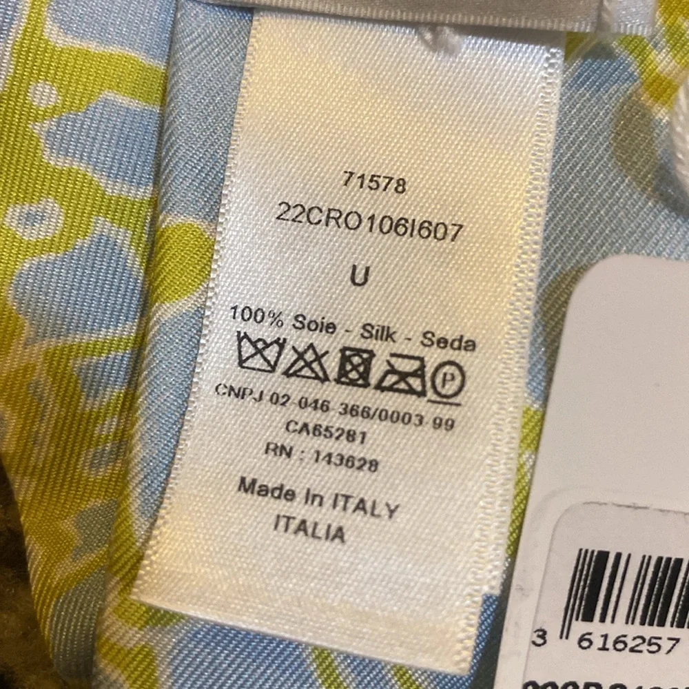 Christian Dior Crocodile Mitzah Scarf